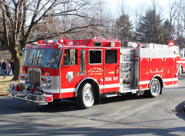 The Nanuet Fire Department lead this past Saturday Nanuet Little League parade. April 6,2013. Photo by Vincent P. Tuzzolino.